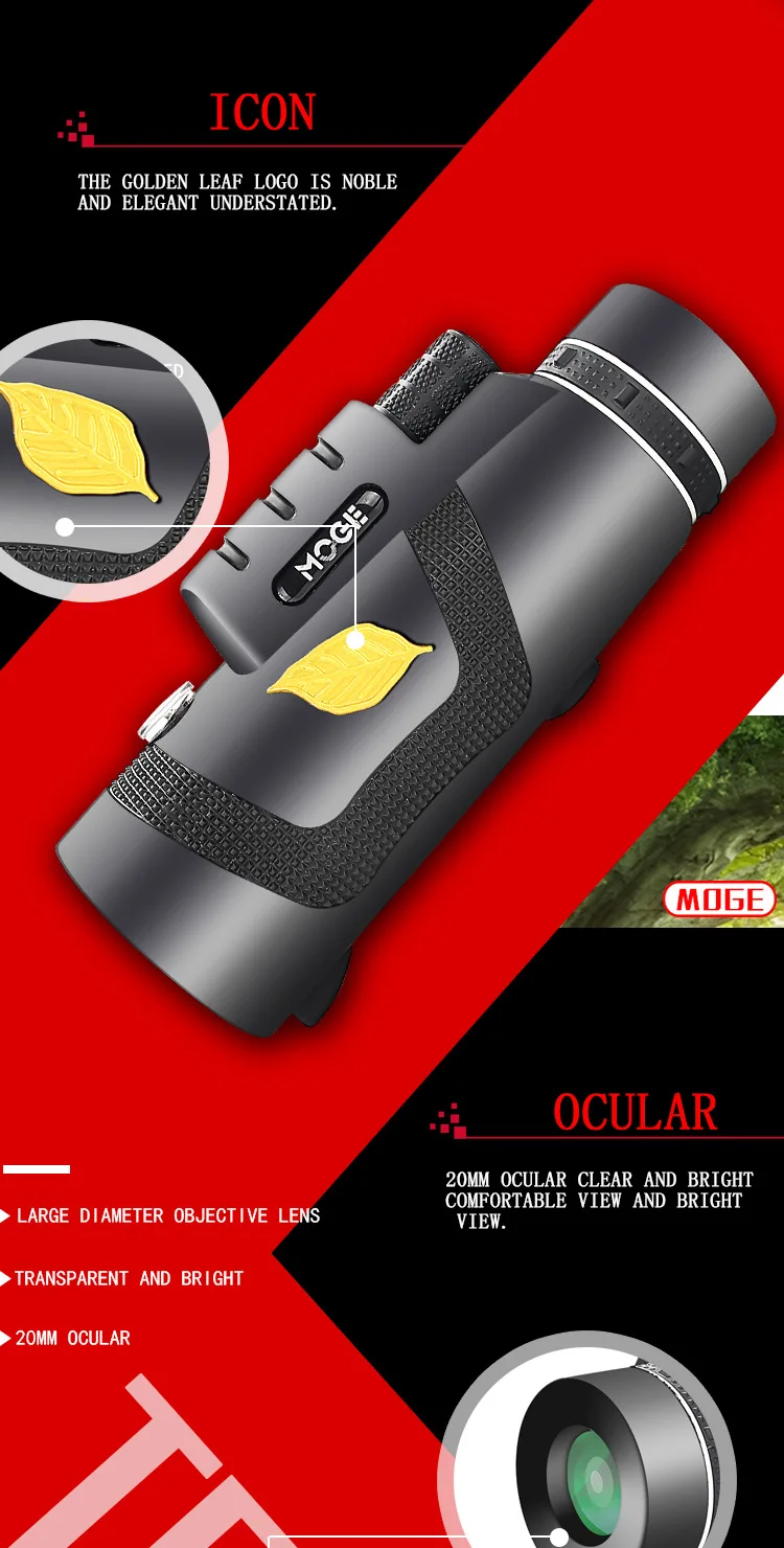 Телескоп 12X50 HD Монокуляры высокой мощности оптический телескоп Monoculo Spyglass монокль охотничьи инструменты путешествия Кемпинг