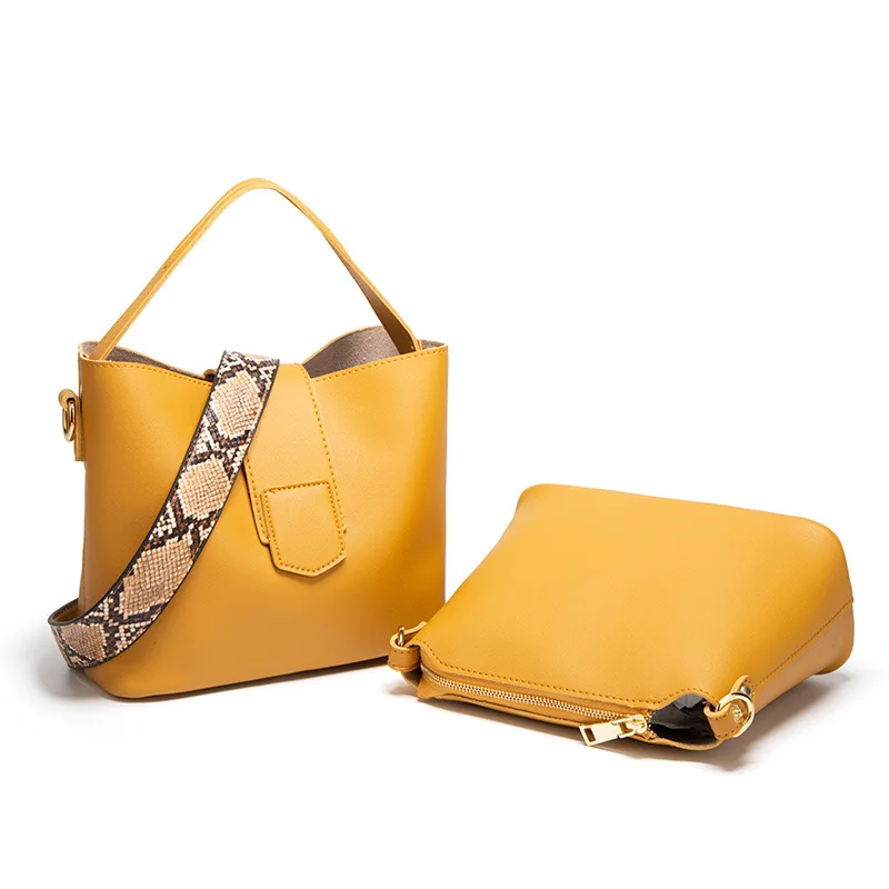 

Fashion Women's Handbag Bag Casual All Match Snake Pattern Broadband Shoulder Crossbody Bag Large Capacity Composite Bag Purses