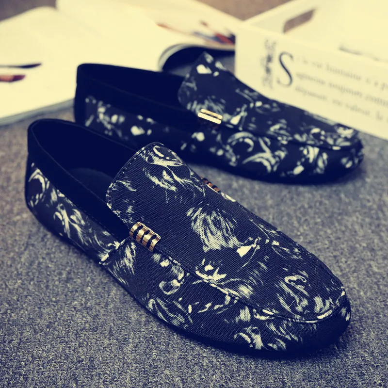 Размера плюс размер 38-44 и выше модные повседневные мягкие удобные мужские лоферы