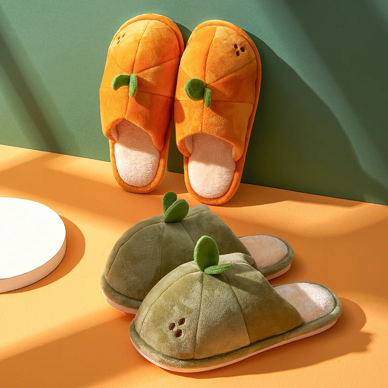 

Симпатичные Мультяшные парные тапочки на толстой подошве, хлопковые домашние комнатные туфли, обувь для мытья пола, 2021