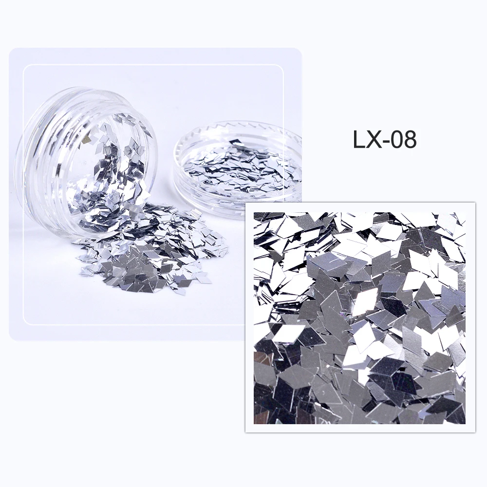 

1pcs New Rhombus Paillette Glitter Nails 3d Slice Powder Set DIY Design Nail Art Sequins Decoration Fashion Accessories