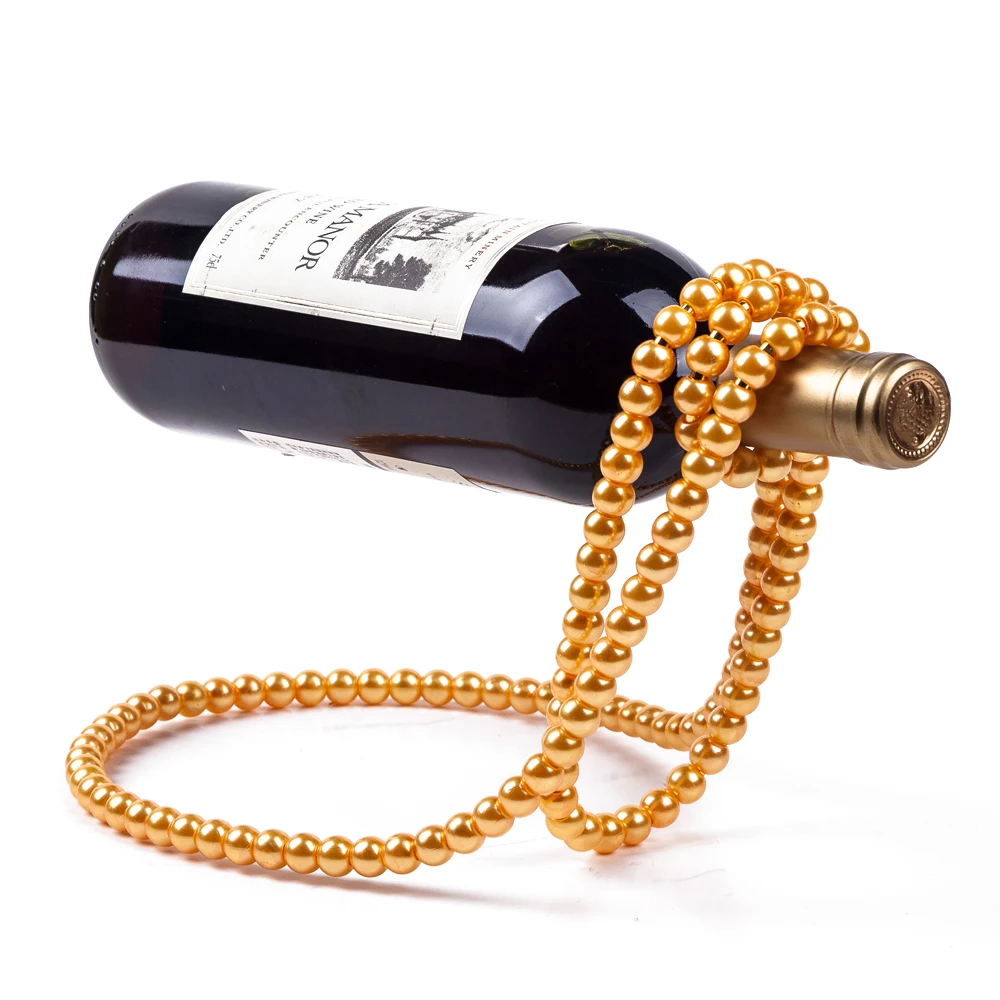 Креативное ожерелье из искусственного жемчуга подставка для вина металлический