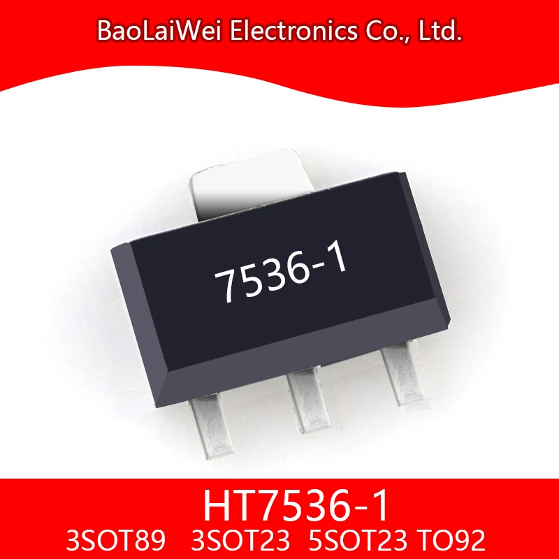 500pcs HT7536-1 3SOT23 5SOT23  3SOT89 TO92 ic chip Electronic Components Integrated Circuits  Low Power LDO voltage regulator