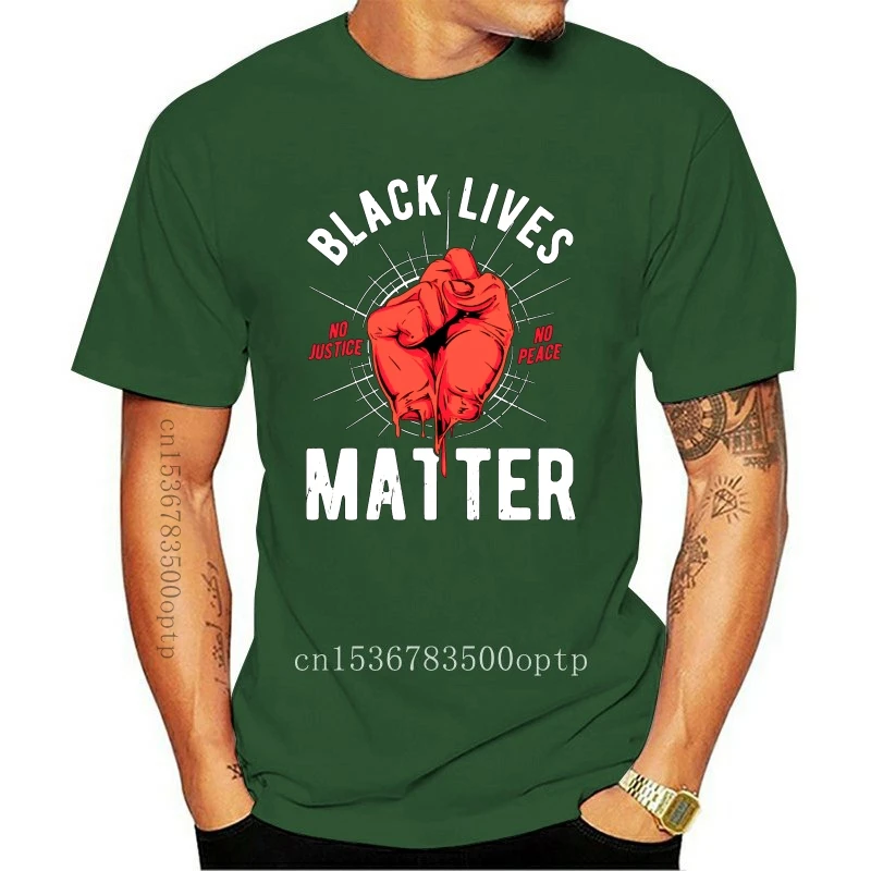 

New Black Lives Matter Mens Political T-Shirt Panther Anti Racism Peace Love Top