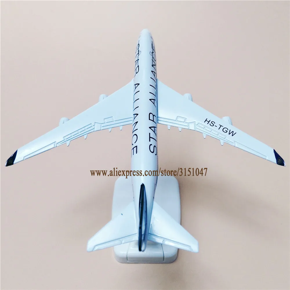 16 см воздушный тайский Звездный Альянс Boeing 747 B747-400 Airlines модель самолета Модель