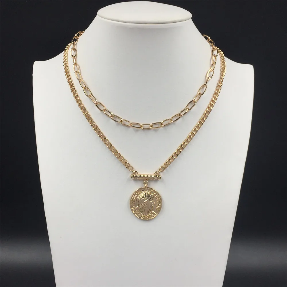 

Modern Novelty Special Chain Linked Dainty Necklace Tiny Chain T bar O bar Enclosure Collar Chain For Women Girl High Quality