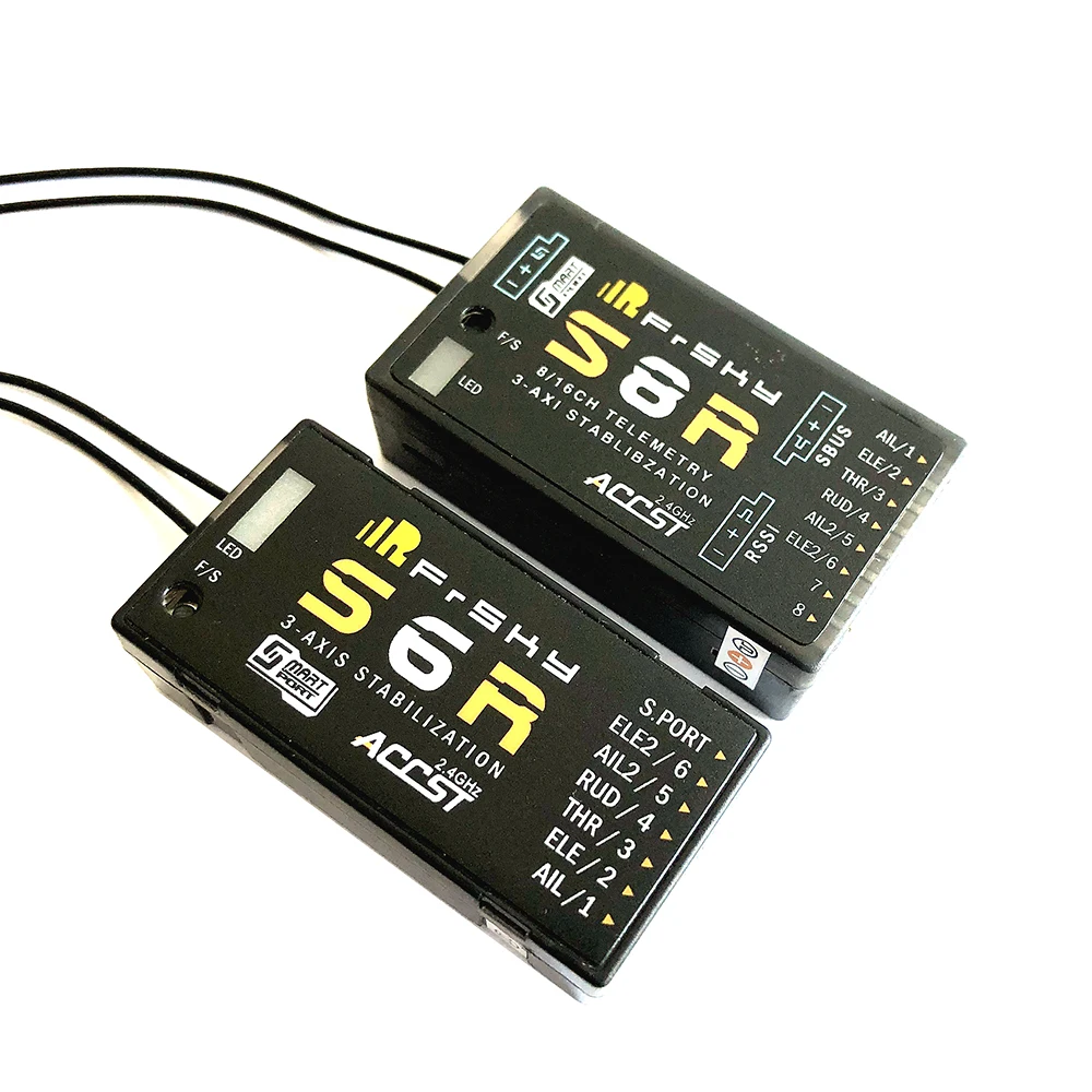 Frsky STK S6R 6ch/ S8R 8ch 2 4G 6CH приемник ACCST с 3 осевой стабилизацией и умным портом