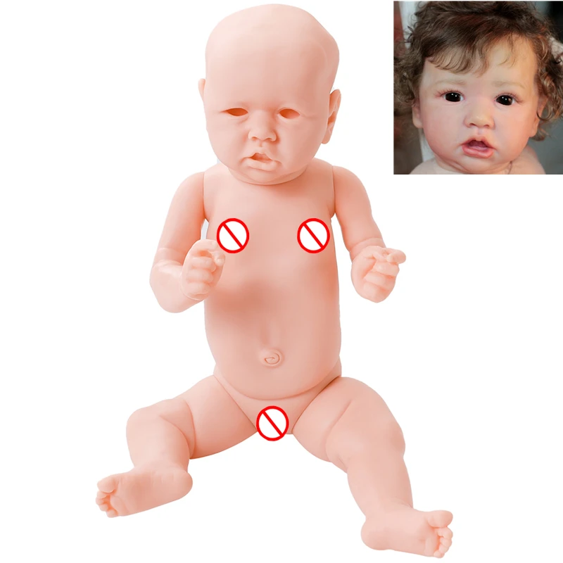 

Bebe Кукла реборн 22 дюйма Реалистичная новорожденная силиконовая виниловая Неокрашенная незавершенная кукла части DIY пустой кукольный набор...