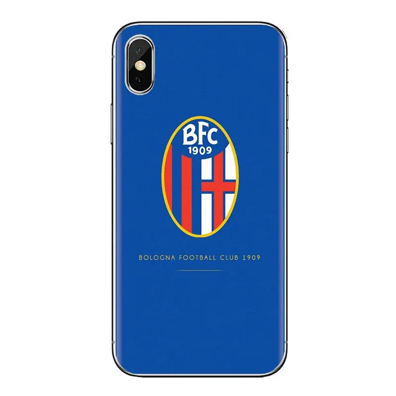 Мягкие чехлы для футбольной команды Болонья fc iPhone XS Max XR X 4 4s 5 5S 5C SE 6 6S 7 8 Plus samsung Galaxy