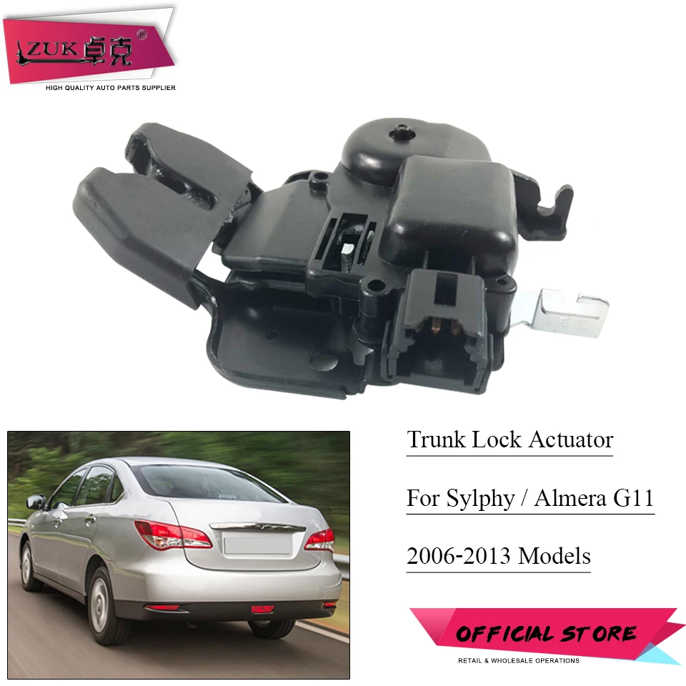 Актуатор замка крышки багажника для NISSAN Bluebird SYLPHY Almera Sentra G11 2006 2013|Замки и