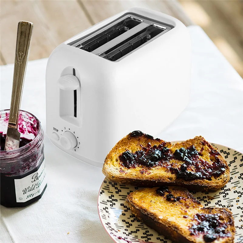 

Automatic Electric Toaster 2 Slices Slot Toast Baking Oven Grill Heater Mini Sandwich Breakfast Machine Household Bread Maker