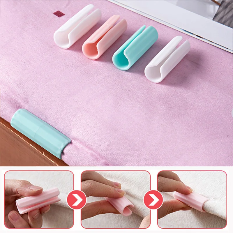 Зажимы для простыни пластиковые Нескользящие фиксаторы простыней подставки