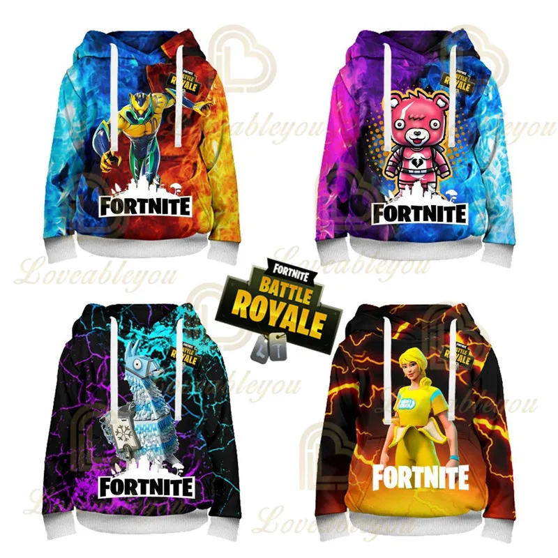 

Fortnite Victory Shoot Game Battle Royale 3D Hoodies Babys Clothing Harajuku Sweatshirt Children Cute Kids Hero Tops Boys Girls