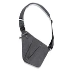 Новинка, черные сумки на одно плечо для мужчин, водонепроницаемые нейлоновые сумки через плечо, Мужская Противоугонная нагрудная сумка