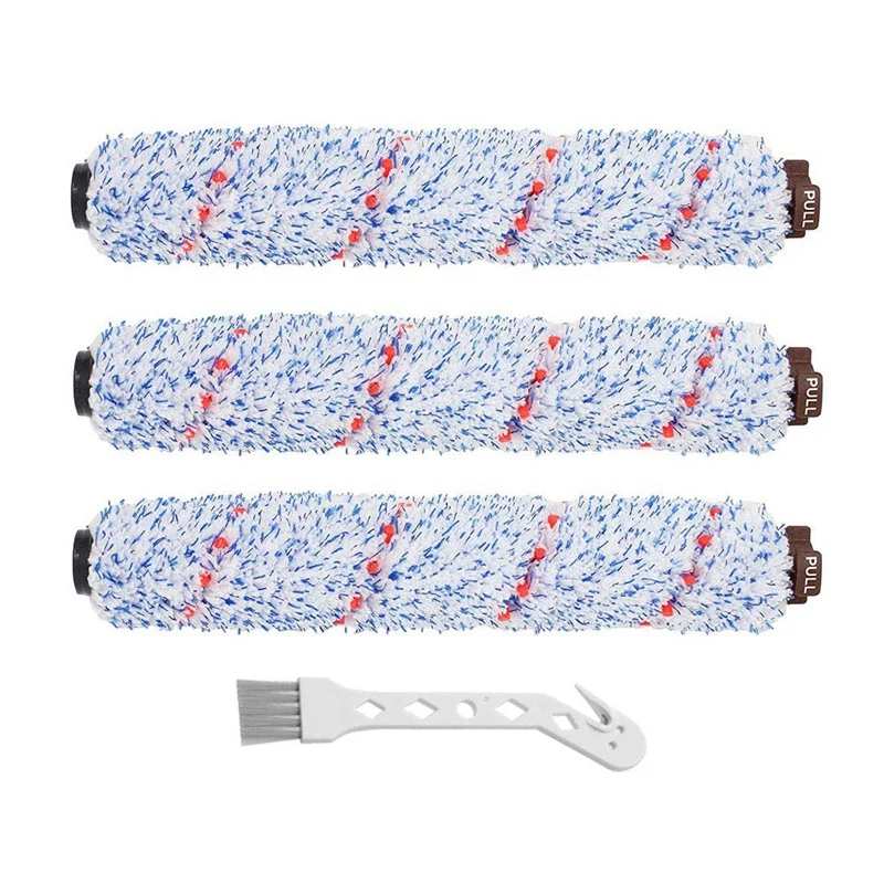 3 шт многоповерхностный рулон щетки 1868 Замена для Bissell Crosswave пылесос по сравнению