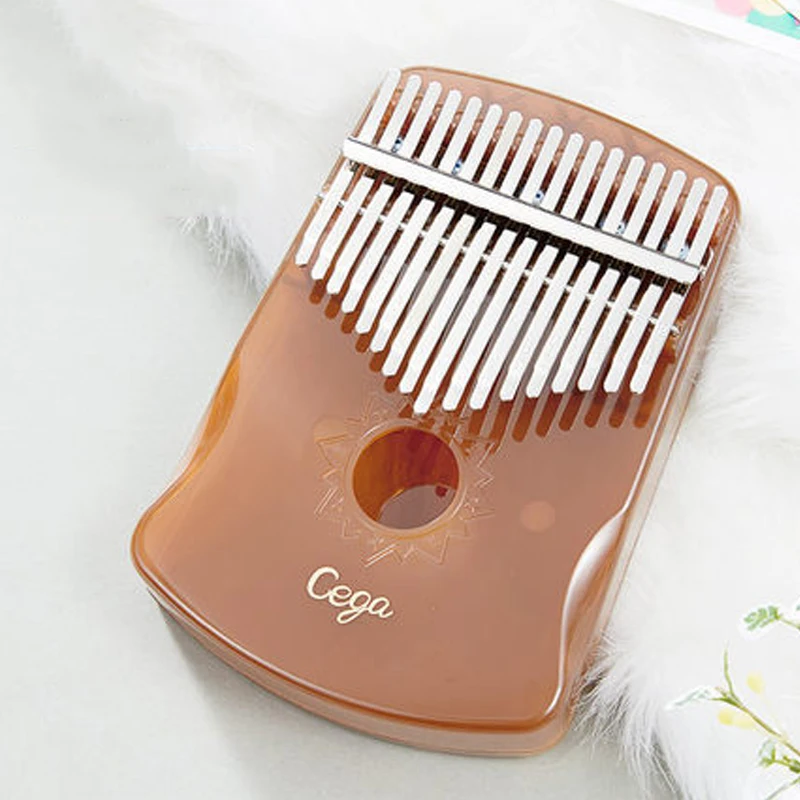 Калимба 17 ключ кристально прозрачный палец пианино для начинающих музыкальный