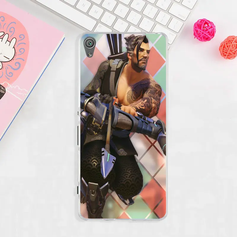 Ханзо Overwatchs герой OW силиконовый мягкий чехол для телефона sony Xperia Z (Сони Иксперия
