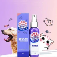 pet breath freshener oral treatment spray puppy dog small pets teeth breath cleaning freshener dog cat dental spray care cleaner
