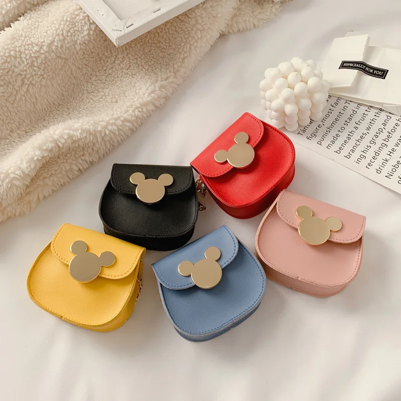 Новая зимняя женская сумка через плечо Disney с мультяшным Микки Маусом кошелек для