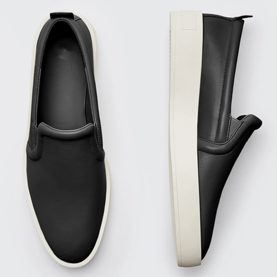 

Withered New Women Shoes Women Flat Shoes England Style Simple Fashion Genuine Leather Casual Slip-On Loafers Women Shoes Woman