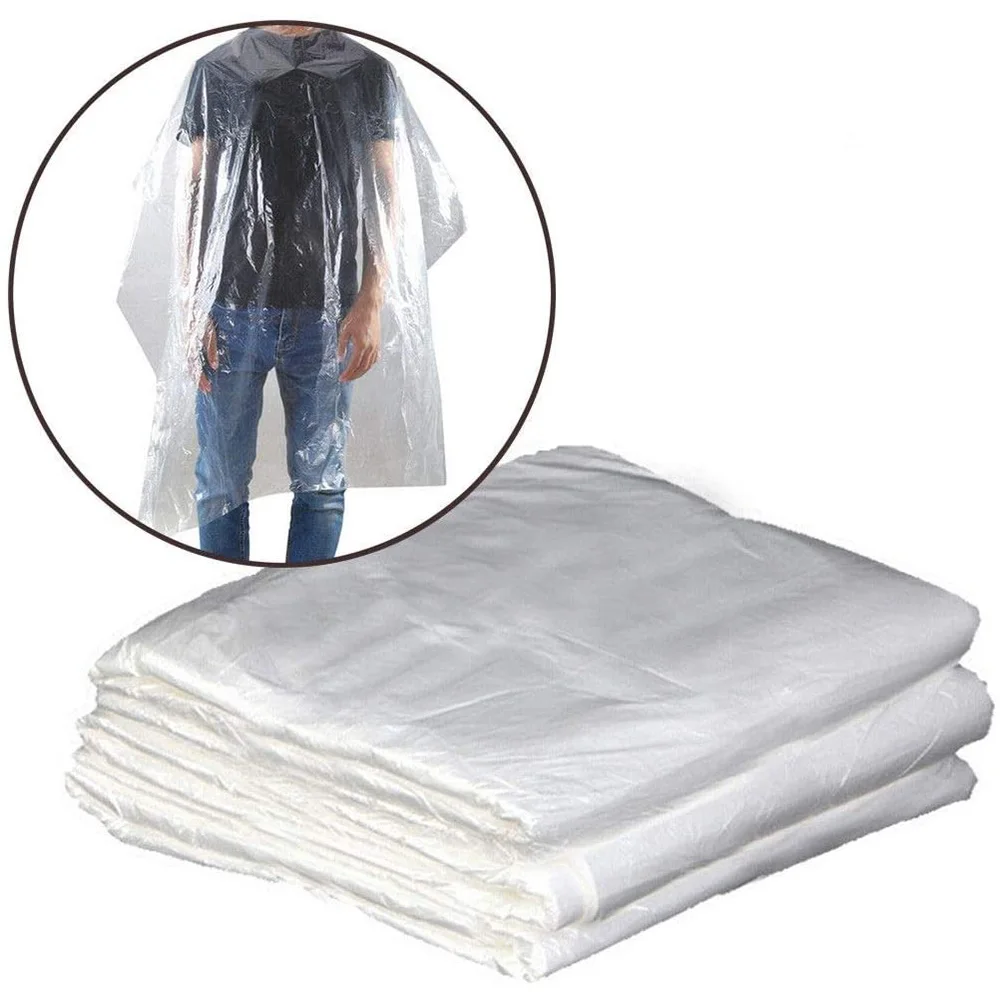 50 шт. здравоохранения Парикмахерская накидка Wai Пермь для стрижки одноразовая