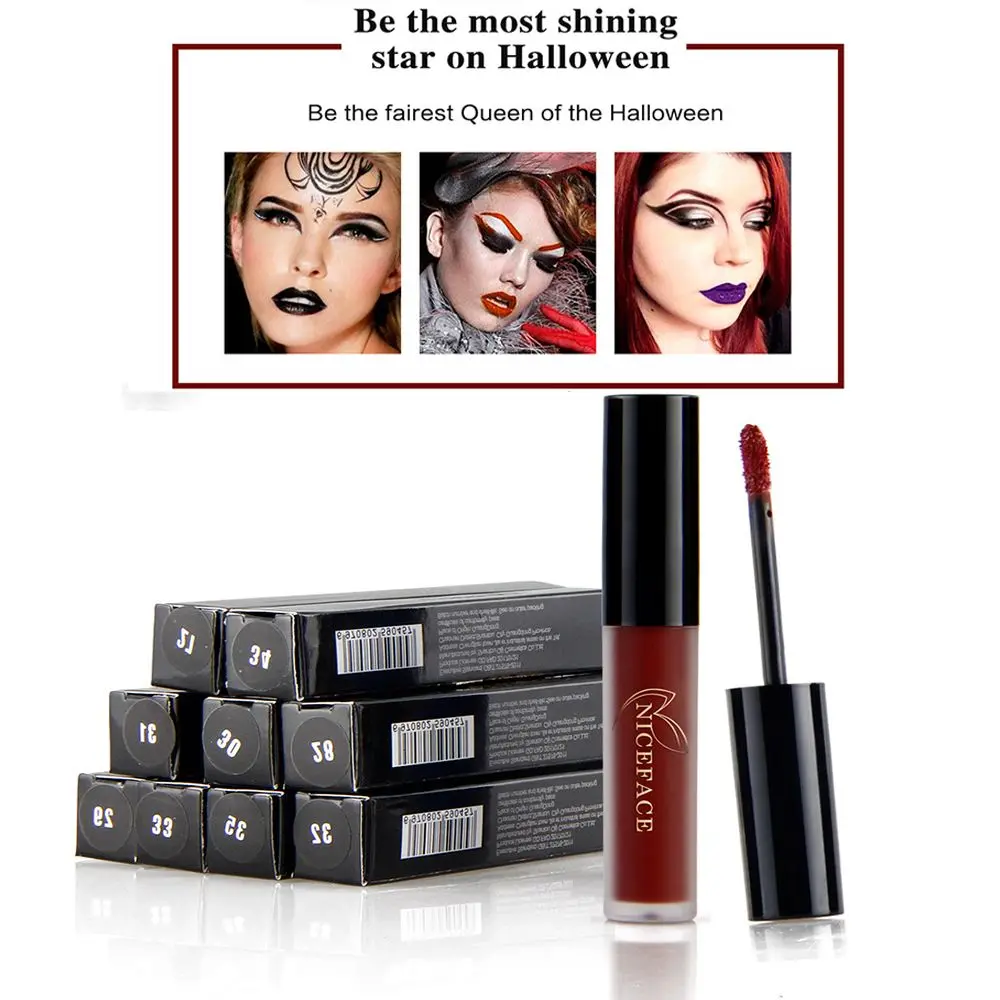 Красота Макияж Водонепроницаемый роскошный бальзам для губ хэллоуивечерние