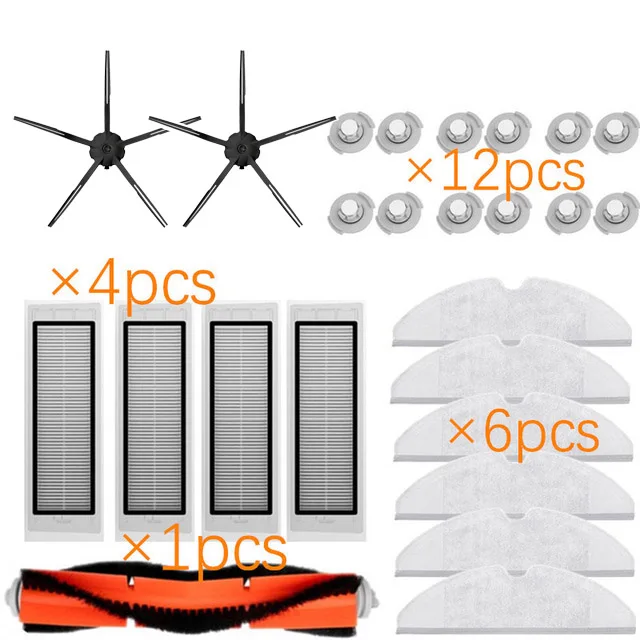 Новая моющаяся основная щетка HEPA-фильтр для пылесосов Xiaomi Roborock S6 S5 MAX S60 S65 S50 S55 E25 E35