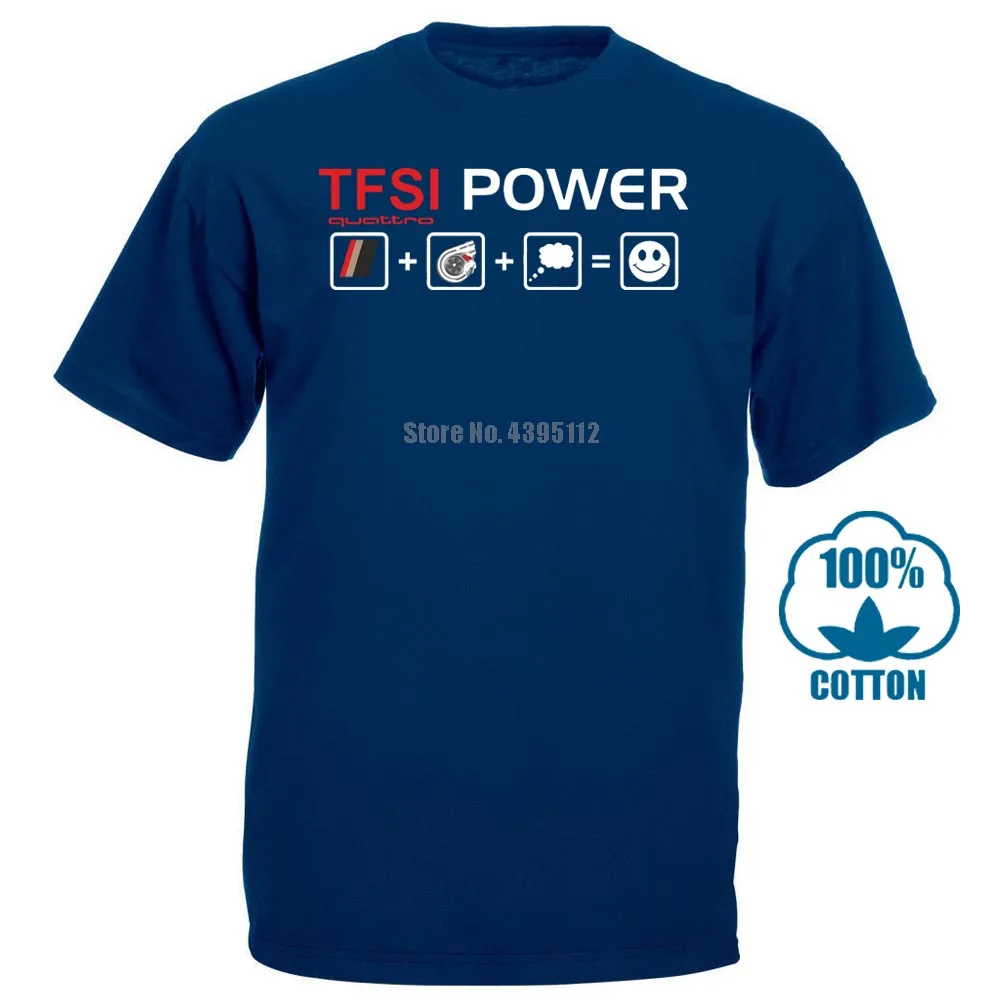 Горячая Распродажа модная Tfsi power S3 S4 S5 S6 S7 S8 S Rs Quattro Sline Fan футболка S 3Xl футболка - Цвет: Тёмно-синий
