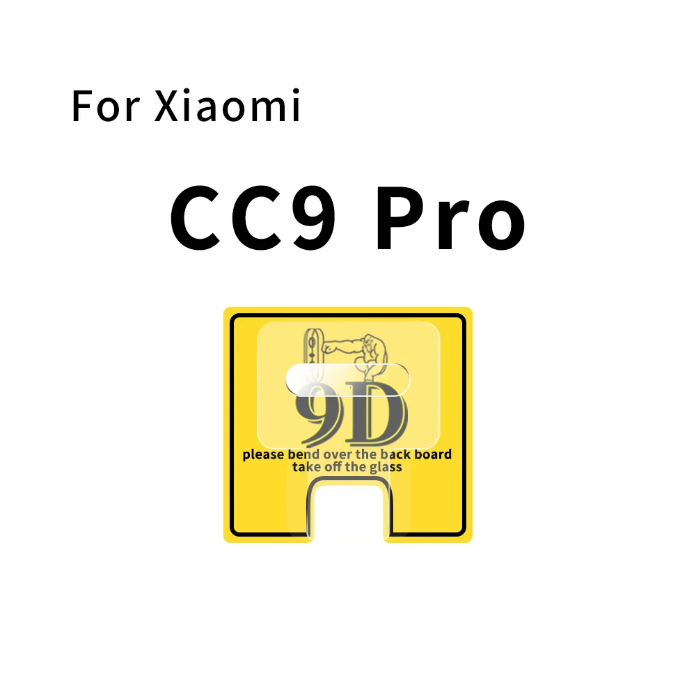 Закаленное стекло объектив для Xiaomi Mi 9 10 Lite задняя камера Защитный Объектив CC9 Pro 9D