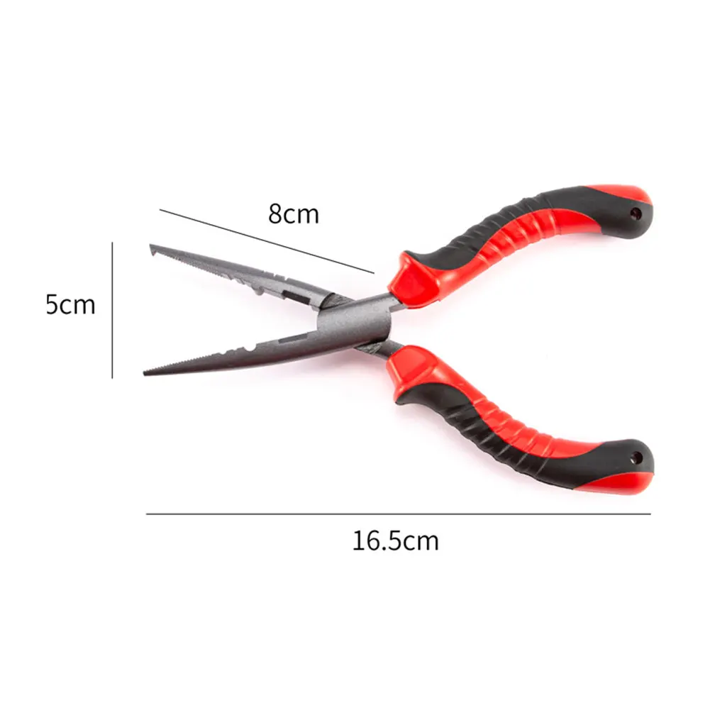 

Fishing Accessories Multi-Functional Fishing Pliers Clamping Stainless Steel Body Rubber Handle High Quality Fishing Tool