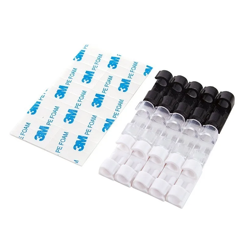 Органайзер для кабелей настольный держатель с клипсами мыши наушников проводов