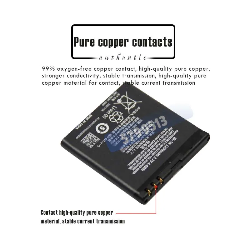 1 шт. 3 7 V 1200mAh BL-5K BL5K перезаряжаемая литиевая батарея для Nokia N85 N86 8MP N87 2610S 701 Oro X7 C7-00