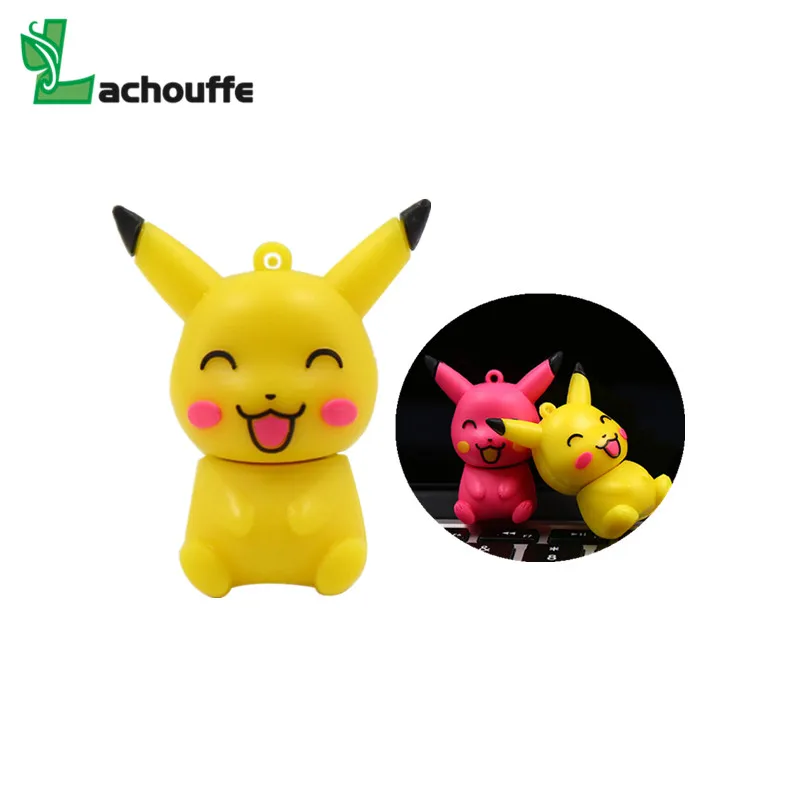 Горячая Распродажа ручка накопитель мультяшный Милый Пикачу pokemon pendrive 32 ГБ 16 8 64 usb