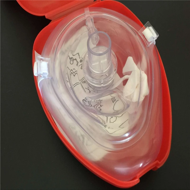 Портативный карманный Resuscitator Универсальный CPR спасательная дыхательная маска односторонний клапан защитный экран CPR аварийные инструменты первой помощи