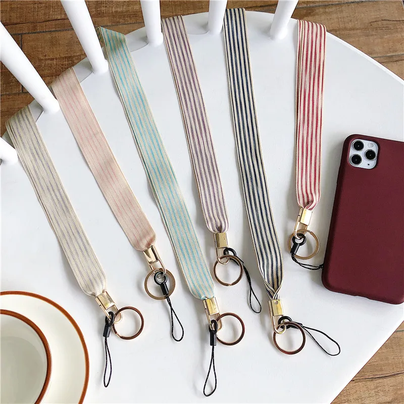 Многофункциональный мобильный телефон ремень веревка свежий милый полоса