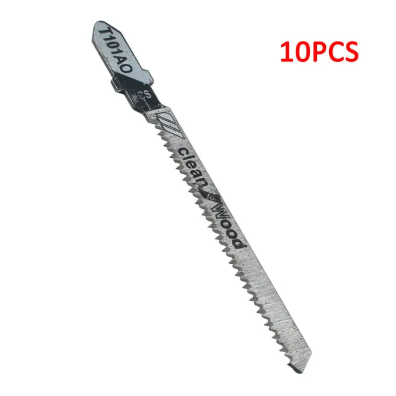 

10PCS T101AO 3inch T-shank Clean Curved Cutting Jig Saw Cutters Saw Blades HCS Woodworking Tools Parts dremel sports team