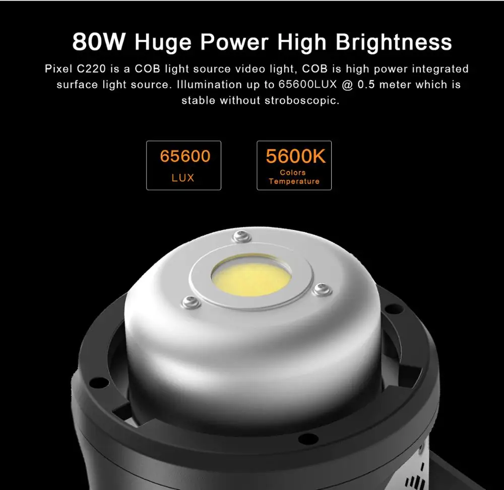 Pixel C100 светодиодный свет для студийной видеосъемки освещение фотосъемки