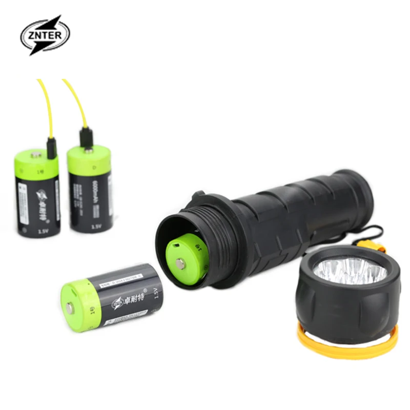 

ZNTER супер большой емкости 6 шт./лот 1,5 В литий-полимерный аккумулятор 6000 мАч D размер аккумуляторной батареи в формате D типа li-ion мощный аккуму...