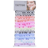 juchao boho bracelets for women crystal beads stretch tattoo fish line charm bracelet female jewelry