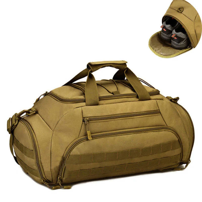 

35L Gym Bag Backpack Rucksack Tactical Military Molle Army Bags Waterproof Sports Camping 14'' Laptop Camera Men