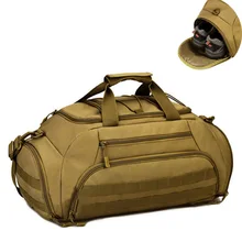 35L Gym Bag Backpack Rucksack Tactical Military Molle Army Bags Waterproof Sports Camping 14 Laptop Camera Men