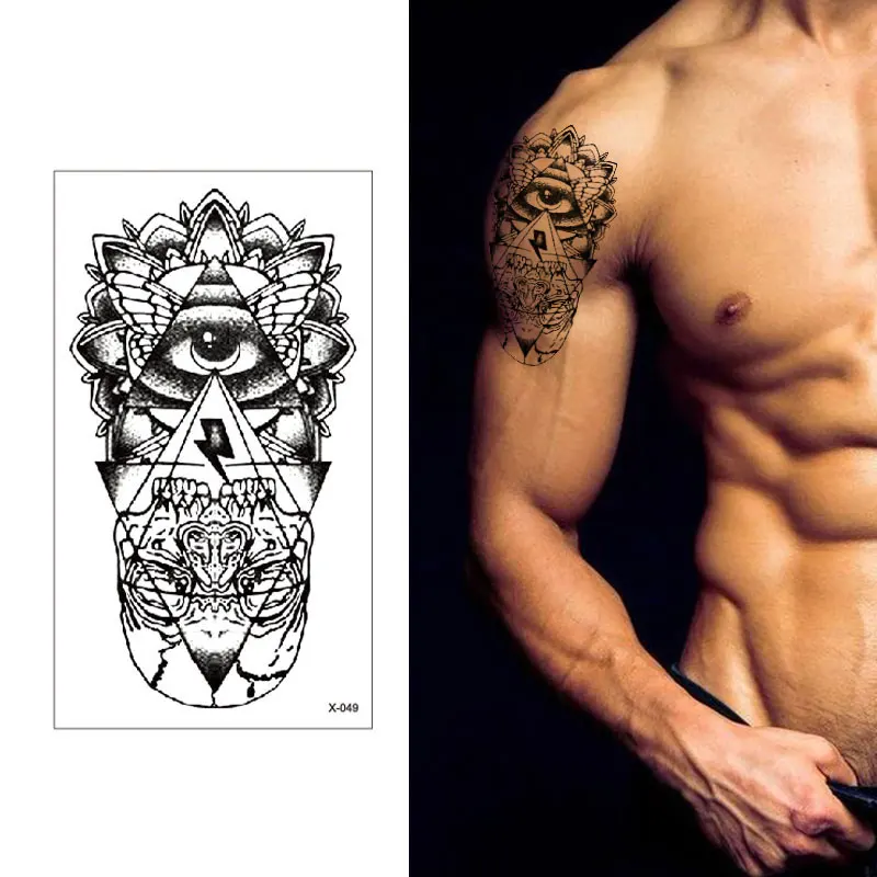 

Super Eyes Inscription Tattoo Fake Sticker For Men Waterproof Painting Realistic Temporary On Face Leg Super Gentleman Sleeve