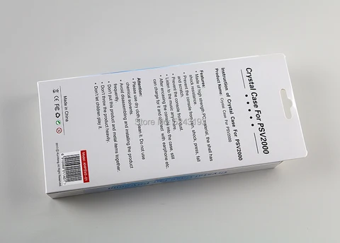 1 шт., прозрачный жесткий чехол, прозрачный защитный чехол для Sony psv2000 Psvita PS Vita PSV 2000, кристаллический корпус консоли