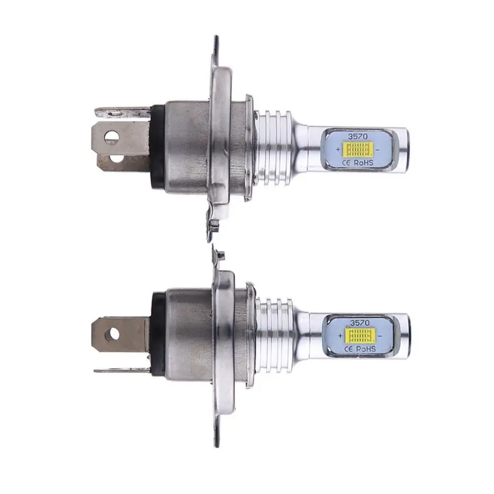 1 пара высоких светильник ing светодиодный автомобиль лампа белого H4 100W 3570 CSP