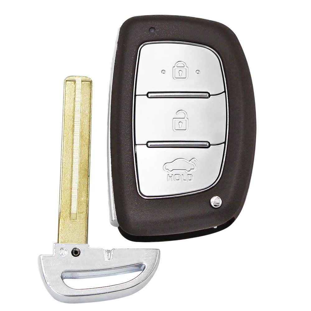 Бесключевой пульт с 3 кнопками FSK433,92МГц ID47 CHIP для Hyundai Tucson 2016 PN: 95440-D3000 с лезвием HY22.