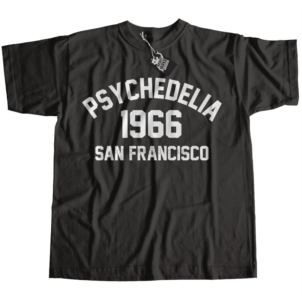 Psychedelia 1966 футболка из высококачественного хлопка Lsd Hippie Woodstock летние новые