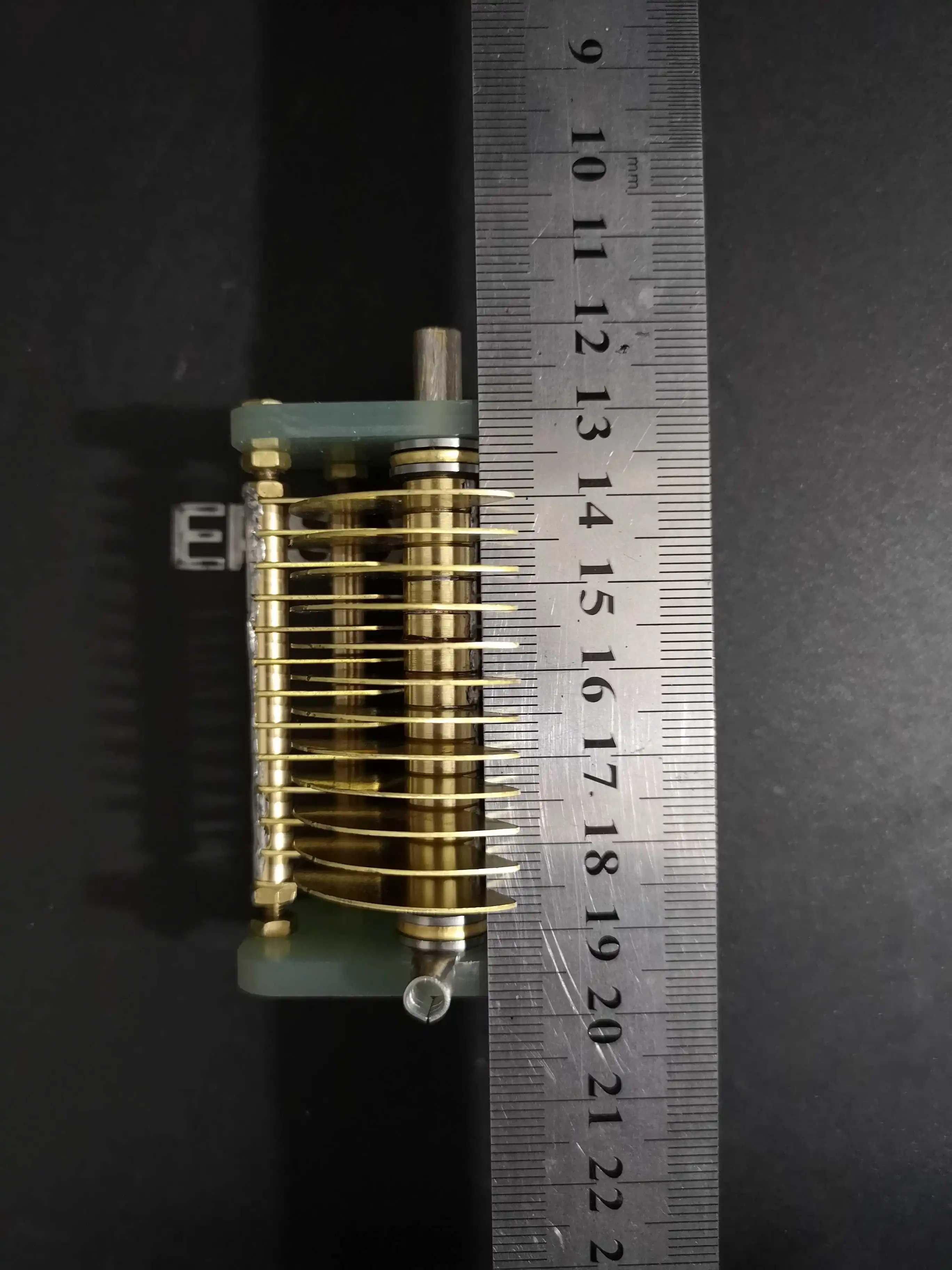 Большой шаг воздушный конденсатор 10 70p медный одиночный переменный высокой