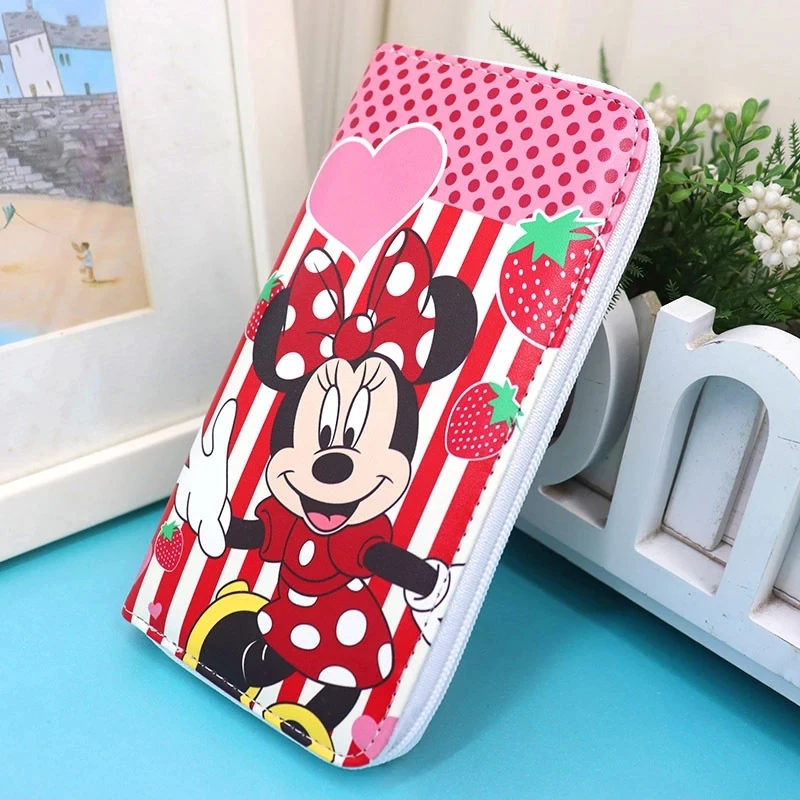 

Disney cartoon baby girls Mickey minnie mouse coin purse boys Stitch ladies cloth makeup storage change certificate bag