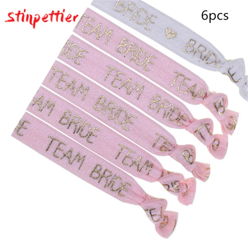 10 шт. браслет подружки невесты розовый белый черный эластичный для свадебные