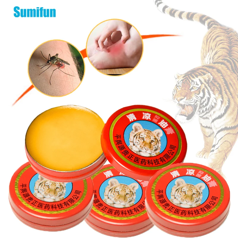

30pcs 100% Tiger Balm Ointment Mint Cool Cream For Mosquito Bites Refresh Headache Cold Pain Relief Motion sickness Anti-Itching